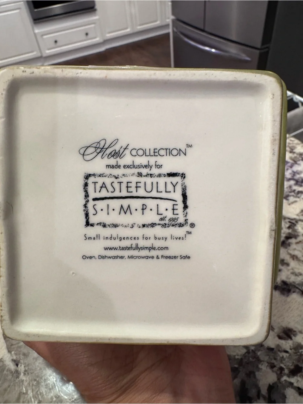 Tastefully Simple Host Collection Olive Green Host Collection Set of 2